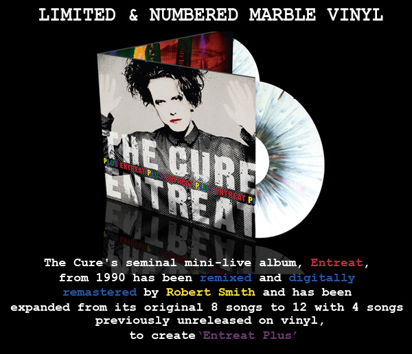 Limited and numbered marble vinyls - only on 

the official Cure store!