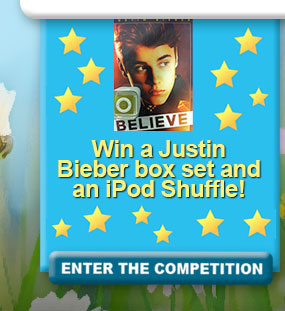 Win a Justin Bieber box set and an iPod Shuffle - CLICK HERE TO ENTER THE COMPETITION!